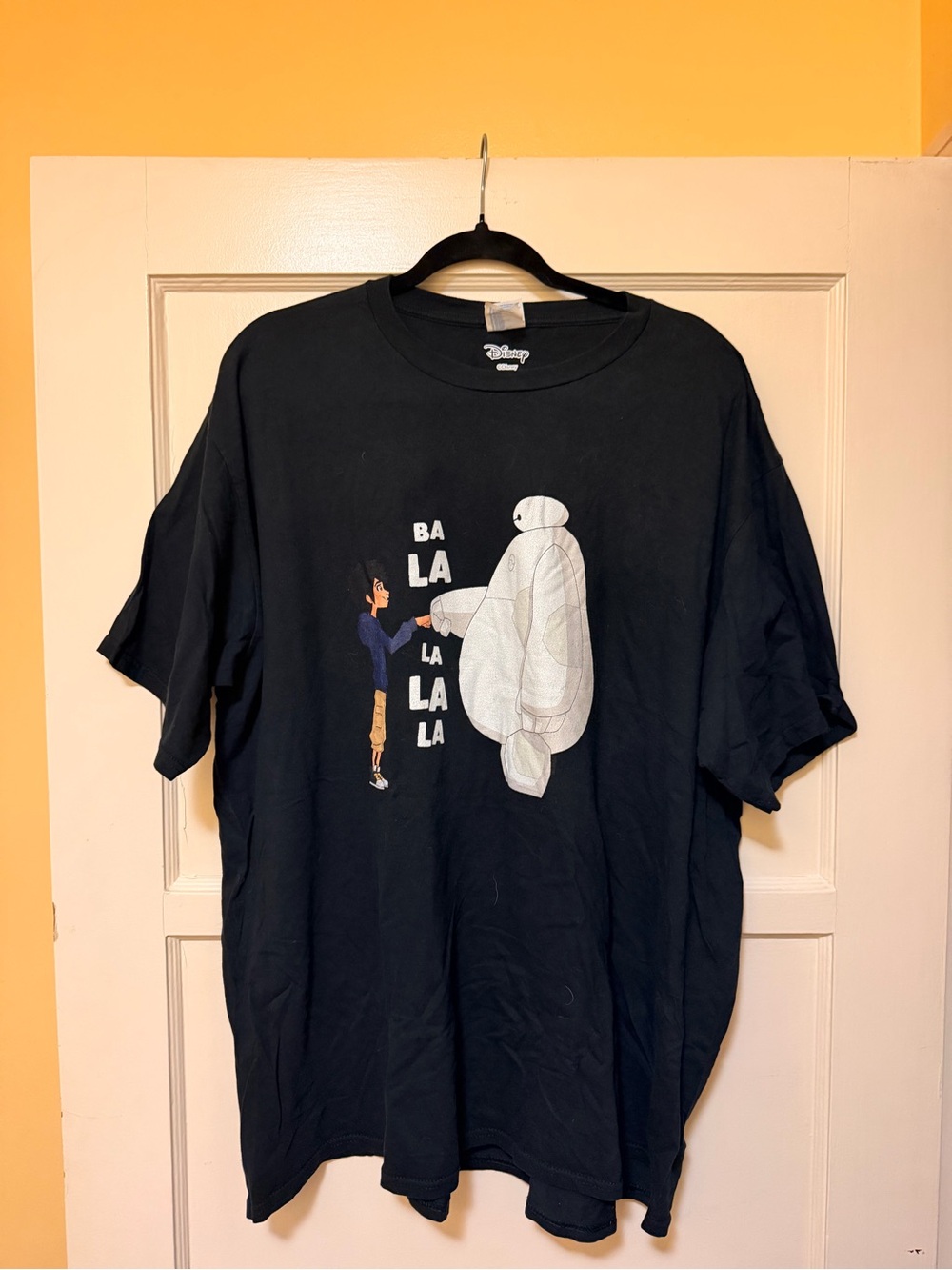 Disney Big Hero 6 Black Graphic T-Shirt - Baymax Design